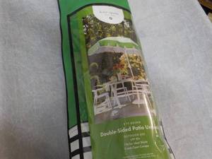 lot 53 image: Kate Spade Double Sided Patio Umbre...