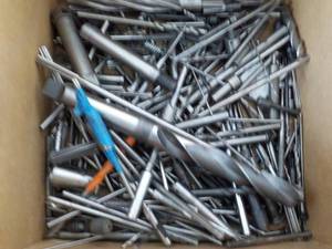 lot 120 image: Box of Drill Bits and Misc...
