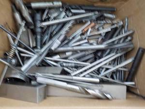 lot 121 image: Box of Drill Bits and Misc...