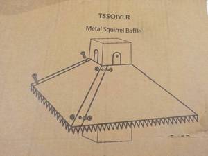 lot 62 image: Metal Squirrel Baffle...