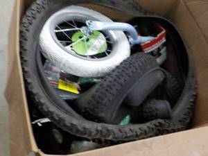 lot 173 image: Large Box of Bike Accessories and T...
