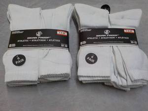 lot 191 image: 12 pair White Wear Proof Athletic S...