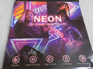 lot 243 image: 2 Neon LED Wall Art Decorative Dc...