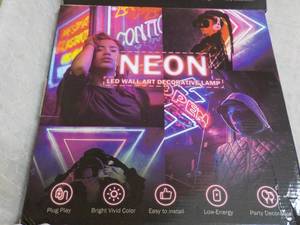 2 Neon LED Wall Art Decorative Déc...