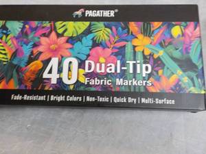 lot 254 image: Pagather 40 Dual-Tip Fabric Markers...