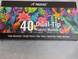 lot 255 image: Pagather 40 Dual-Tip Fabric Markers...