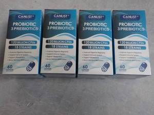 lot 258 image: 4 Canlist Probiotic 60 Capsules eac...