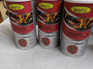 lot 277 image: 3 Cans Easy Pro Koi and Gold Fish F...