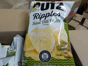 lot 294 image: Case of 14 UTZ 7.75 oz Bags Fried D...