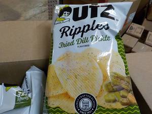 lot 296 image: Case of 14 UTZ 7.75 oz Bags Fried D...