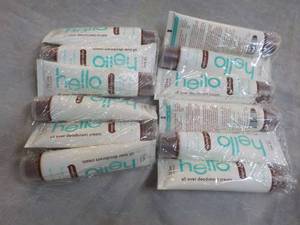 lot 298 image: 12 Tubes Hello Deodorant Cream...