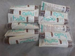 lot 300 image: 12 Tubes Hello Deodorant Cream...