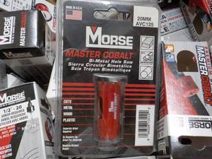 lot 323 image: Lot of Morse Master Cobalt Bi-Metal...