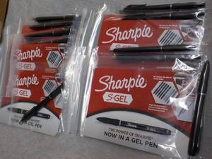 lot 340 image: Pkg of 10 Sharpie S-gel Pens...