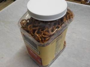 lot 346 image: 30 oz jug Snyders Mini Pretzels...