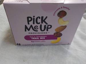 lot 354 image: 48 Pouches Pick Me Up Nut and Cranb...