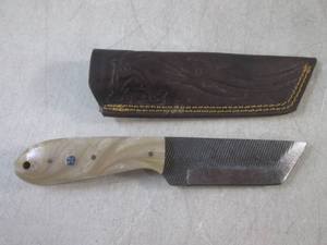 lot 3 image: (FS) 8 Fixed Blade Knife with Leat...