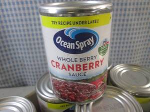 lot 279 image: (B-2) 12 Cans of Ocean Spray Whole ...