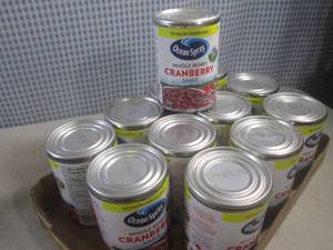 lot 280 image: (B-2) 12 Cans of Ocean Spray Whole ...