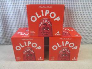 lot 313 image: (B-1) 3 - 4-Packs of Cherry Cola Ol...