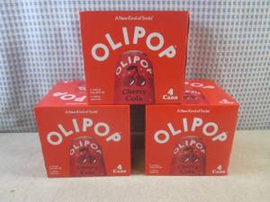 lot 314 image: (B-1) 3 - 4-Packs of Cherry Cola Ol...