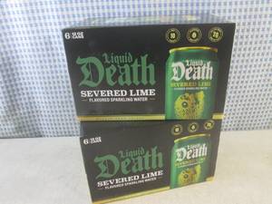 lot 318 image: (B-3) 2 - 6-Packs of Liquid Death S...