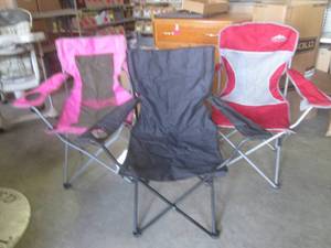 lot 87 image: (F-3) 3 Portable Folding Chairs...