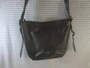 lot 99 image: (H-2) Coach Black Leather Handbag P...