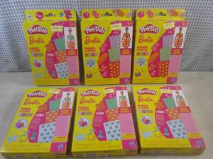 lot 156 image: (BS) 6 Play-Doh Barbie Sets 4 Pearl...