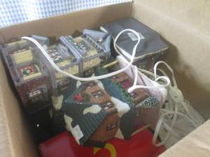 lot 194 image: (F-1) Box of Lightup Buildings Etc...