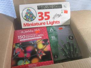 lot 195 image: (F-1) Assortment of Christmas Light...