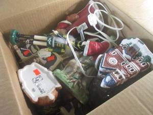lot 200 image: (F-3) Box Full of Misc Christmas De...