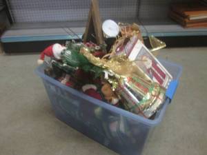 lot 217 image: (BR2) Tote Full of Assorted Christm...