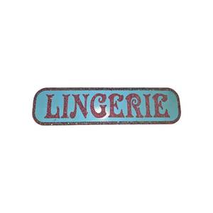 Wood Lingerie Sign 24x6