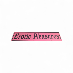 Erotic Pleasures Vintage Metal Sign