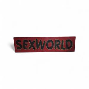 Large Lightweight Sexworld Sign 96x24x2