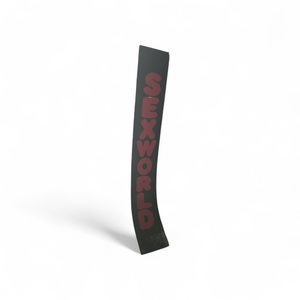 HUGE Sexworld Metal Sign  Original Sign