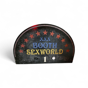 Vintage Sexworld Booth Sign