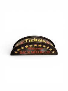 Welcome to Sexworld tickets sign