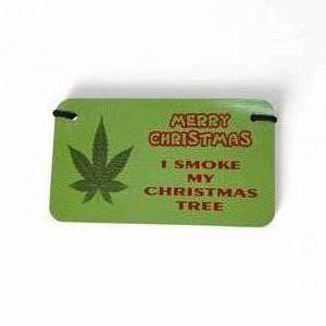 Merry Christmas Tin Sign 7x7
