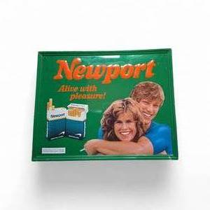 Newport Couple Tin Sign 22x18