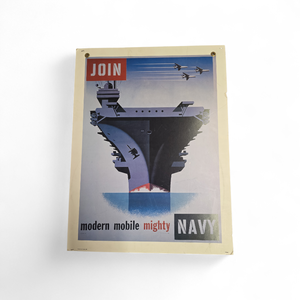 Vintage Navy Poster on Foamboard