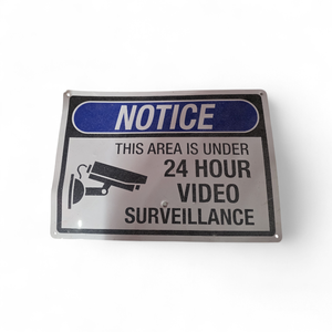Metal Sign 24 Hour Surveillance