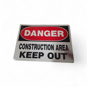 Metal Sign Danger Construction Area Keep Out
