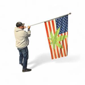 American Marijuana Flag 3x5