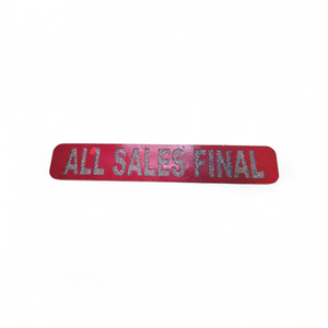 Vintage Sexworld All Sales Final Glitter Sign