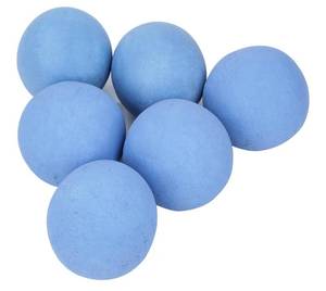 Skyflame Ceramic Fireplace Balls, Set of 6 Round Fire Stones Set for Indoor and Outdoor Fire Pits or Fireplaces Accessory, 5 Inch, Blue