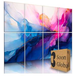 Soon Global 8-Pack Acoustic Panels, Soundproof Wall Panels, 48 X 32 Inches Total Sound Absorbing Panels, Decorative Acoustical Wall Panels, Acoustic Treatment for Recording Studio, Opulence