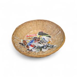 Wicker Basket Full of Stickers
