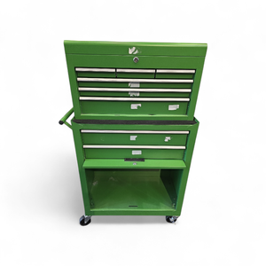 Green 2 Level Toolbox on Wheels